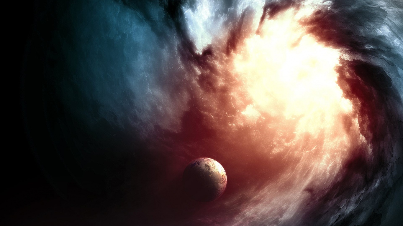 Космический вихрь обои