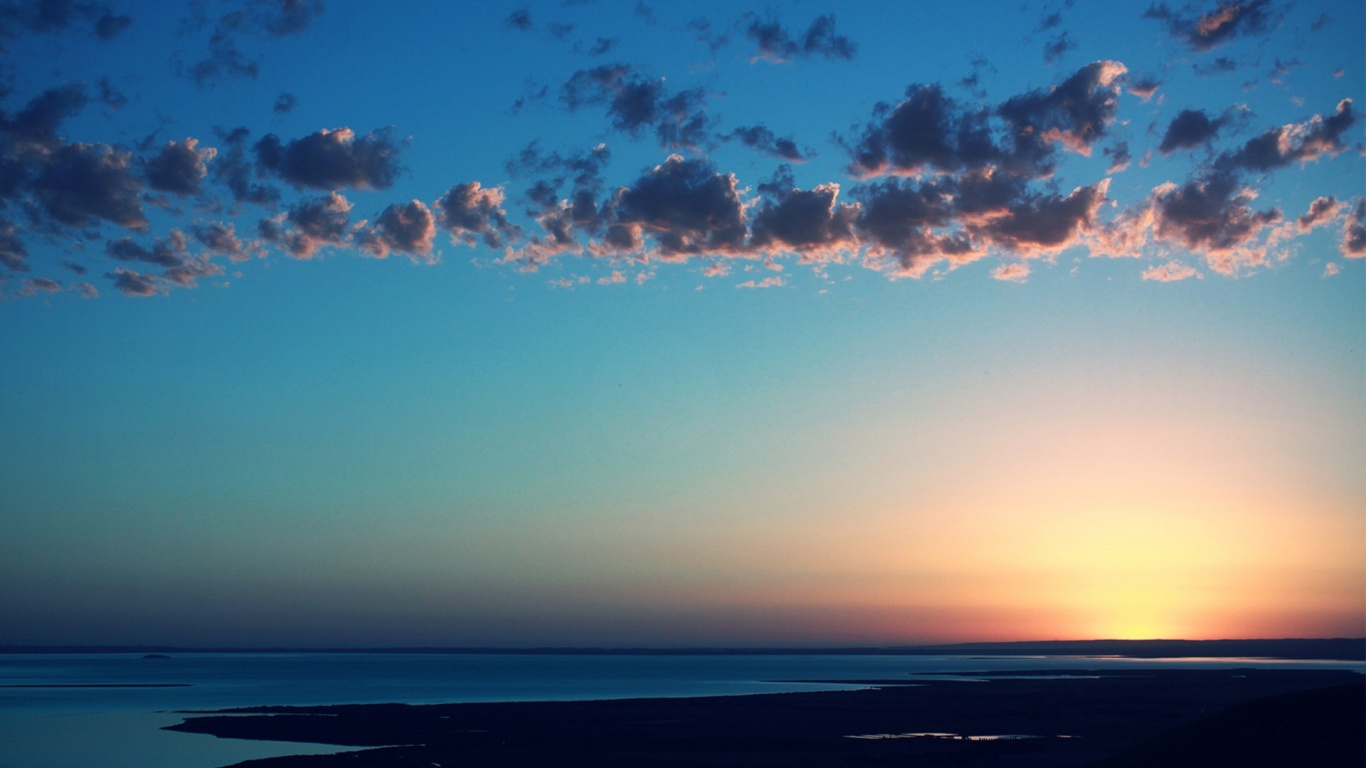 Шикарный закат обои