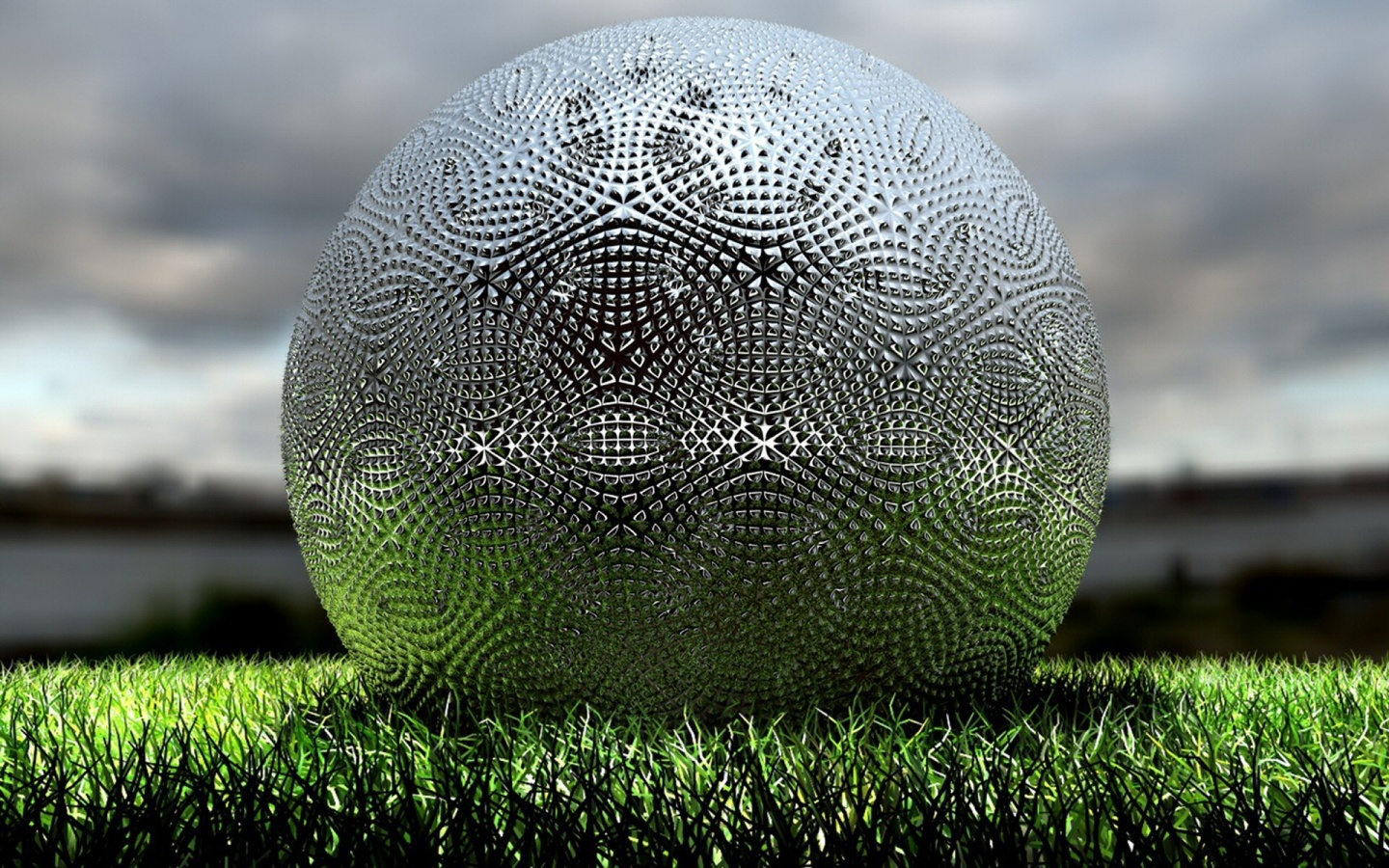 Металлический мяч для гольфа обои