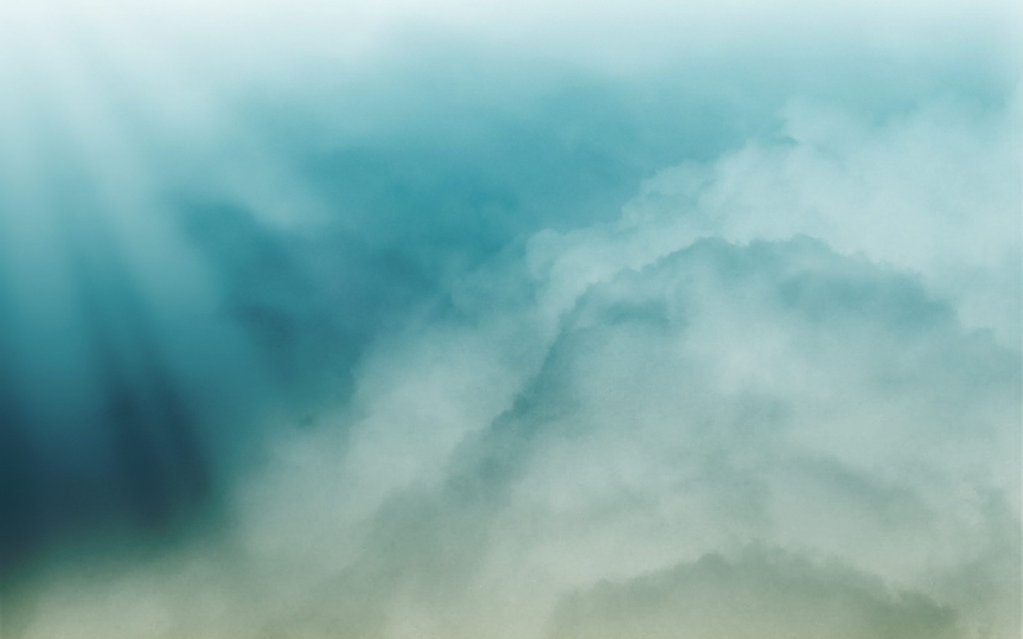 Облака акварелью обои