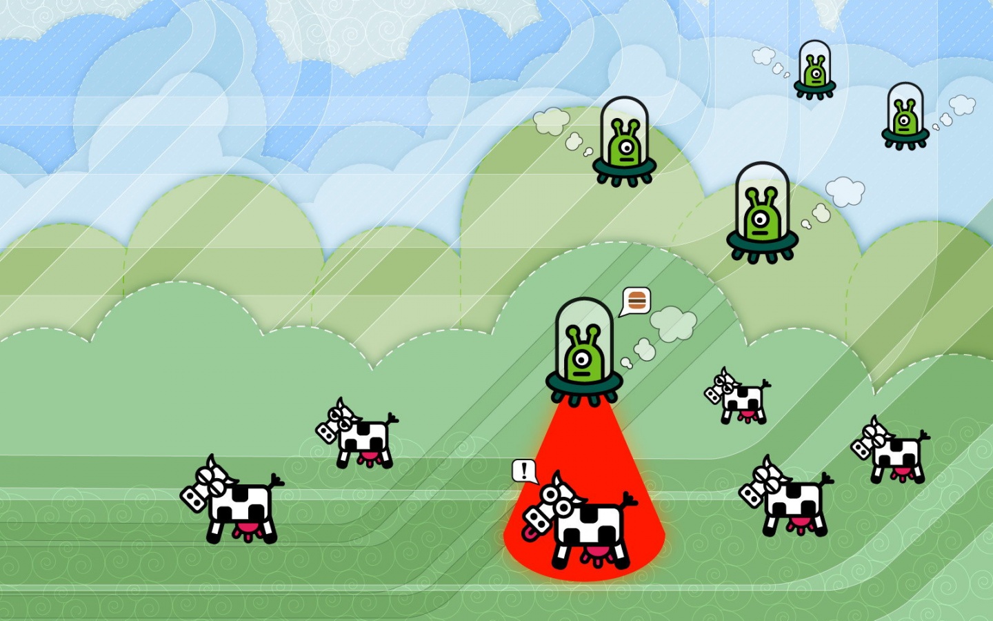 Пришельцы воруют коров обои