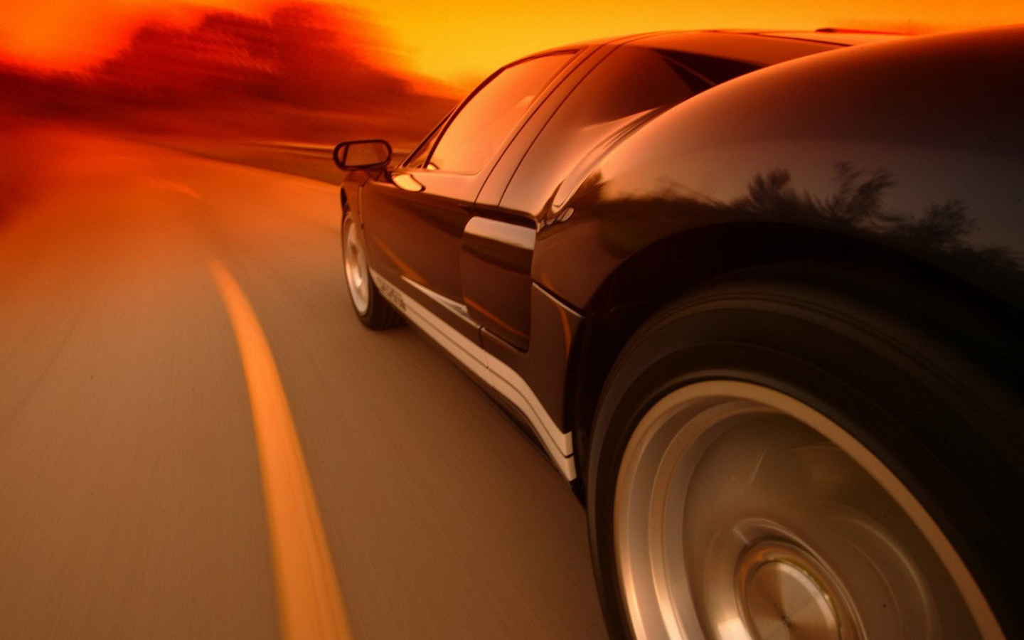 Авто на повороте обои