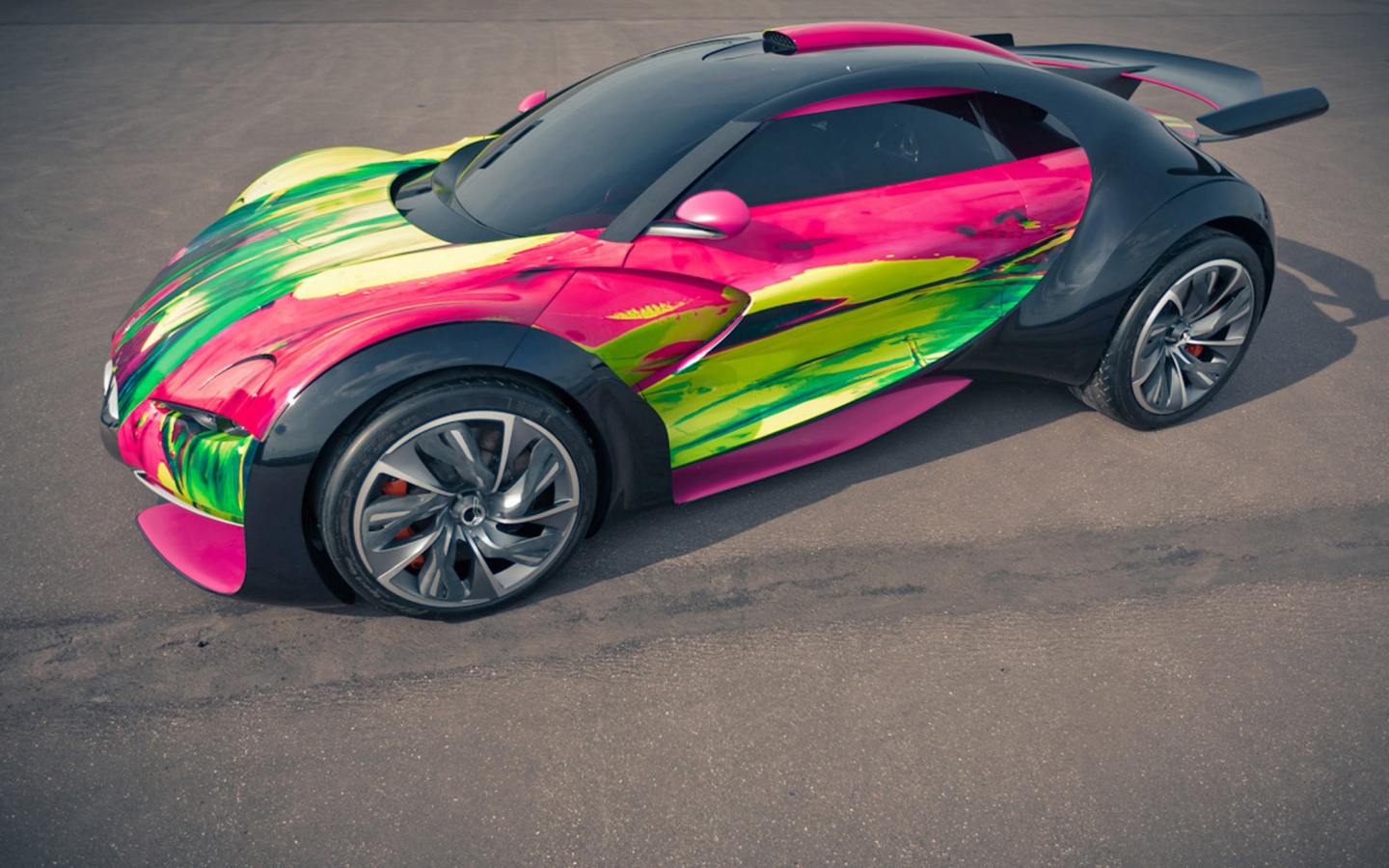 Раскрашенный спорткар ситроен обои