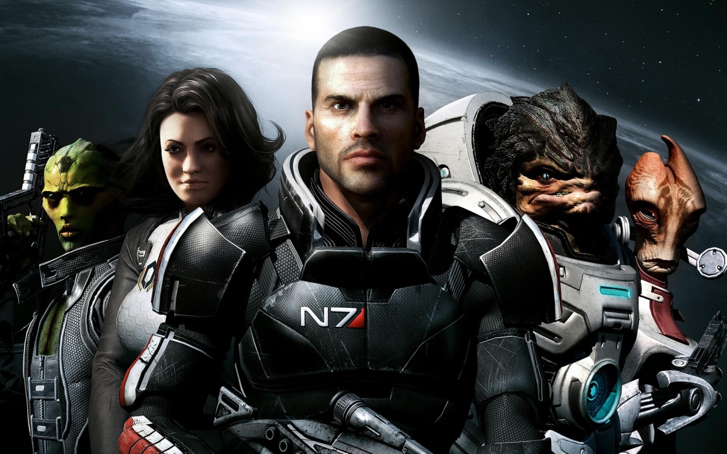 Mass Effect N7 обои