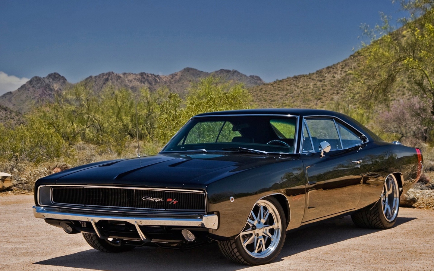 Черный Додж обои