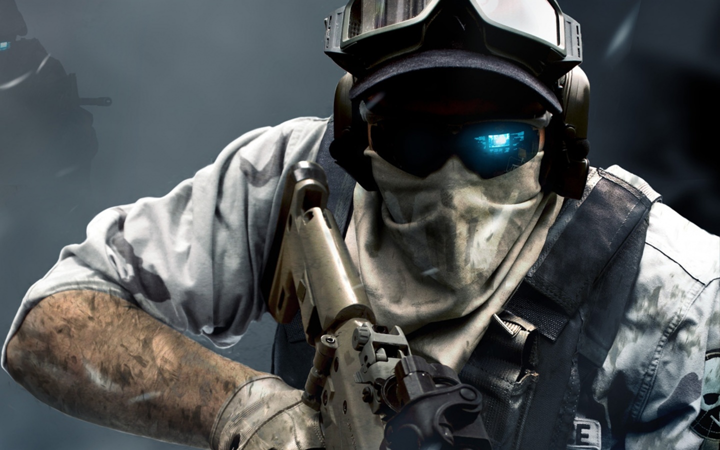 Боец в маске обои