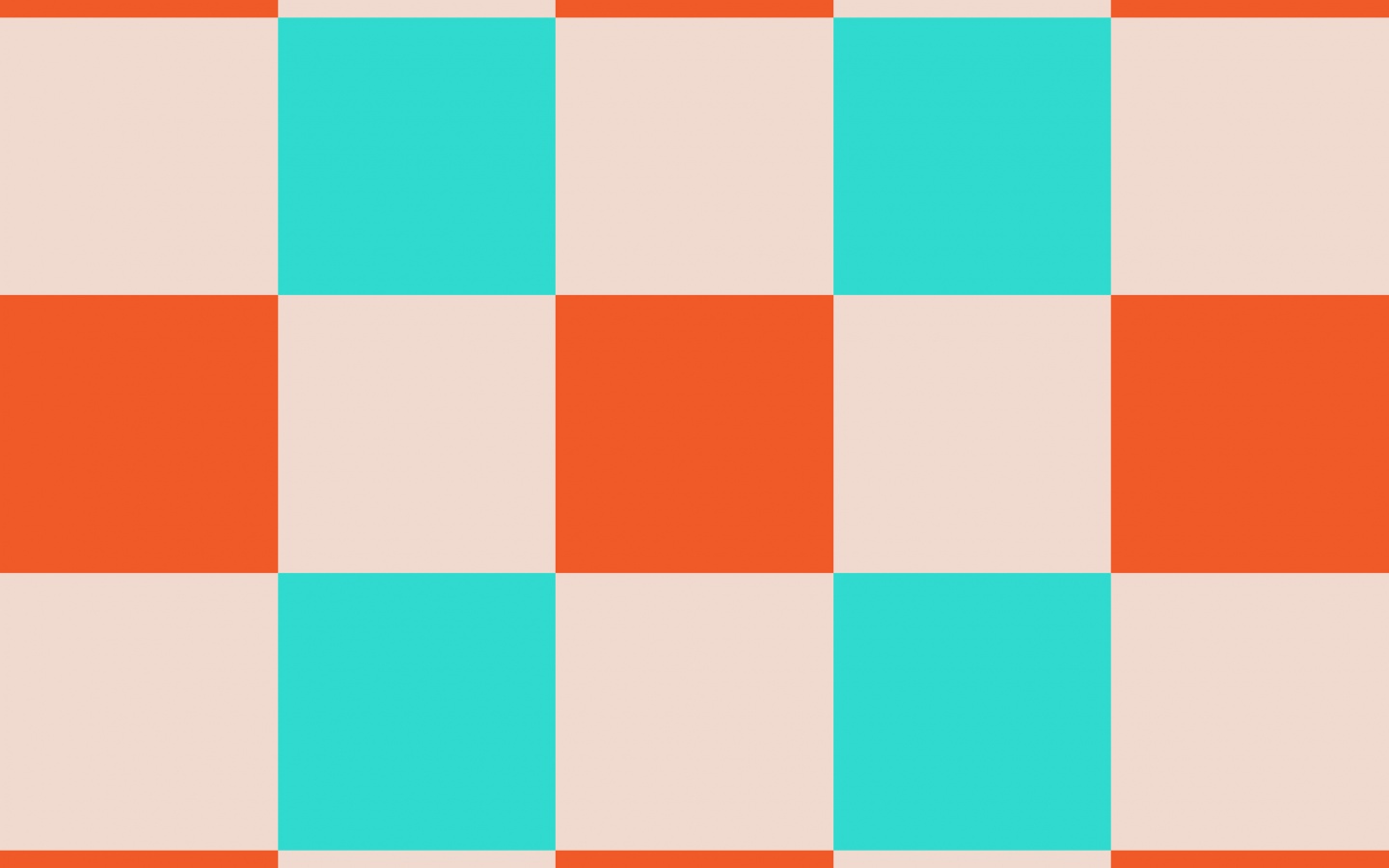 Оранжевые голубые и белые клетки обои