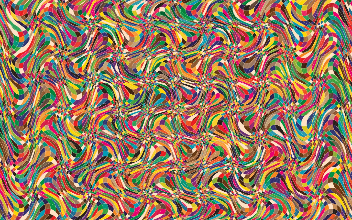 Кривые разноцветные клеточки обои
