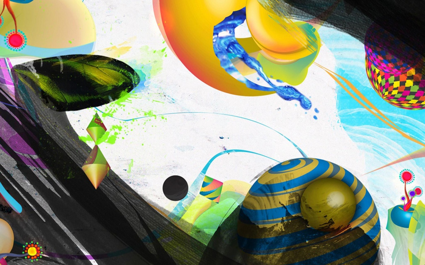 Абстракция из игрушек обои