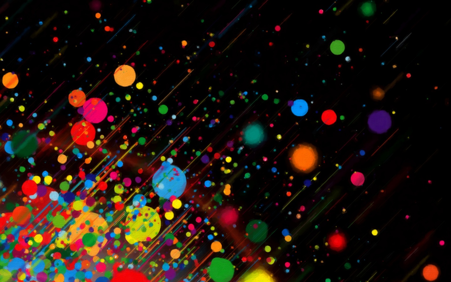 Полёт разноцветных кругов обои