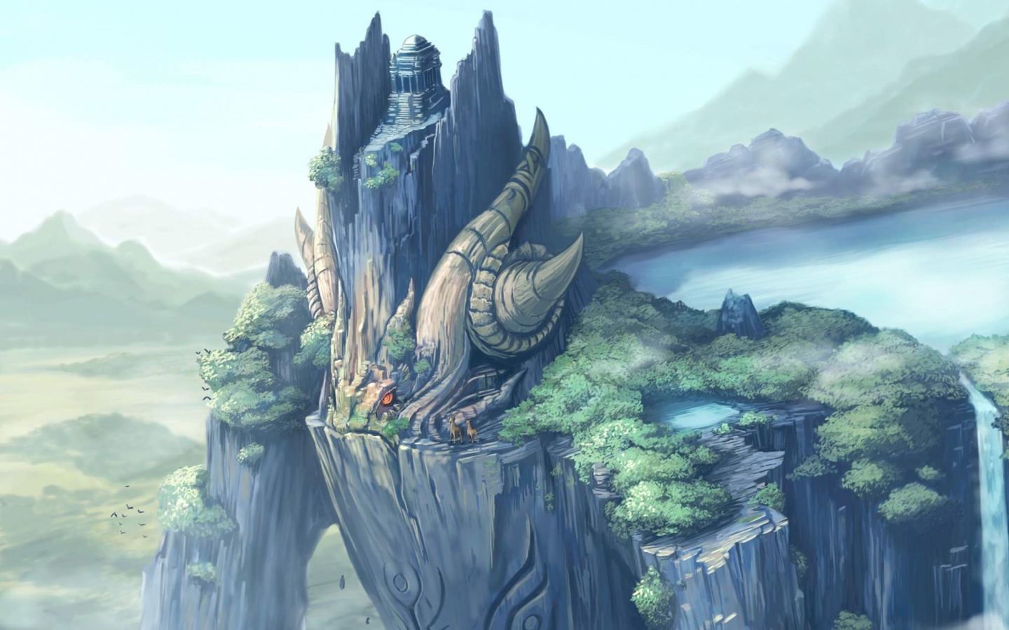 Храм на живой скале обои