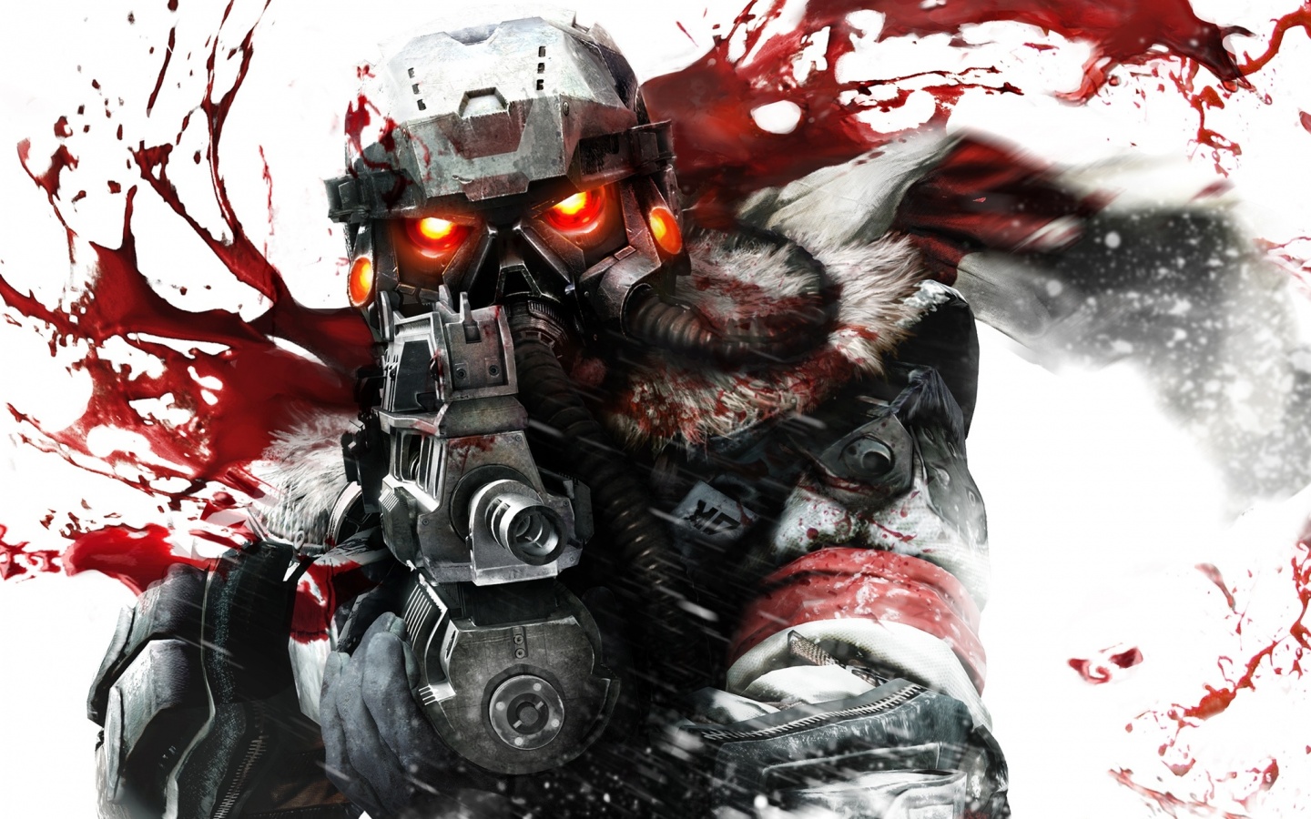 Боец в зимней форме обои