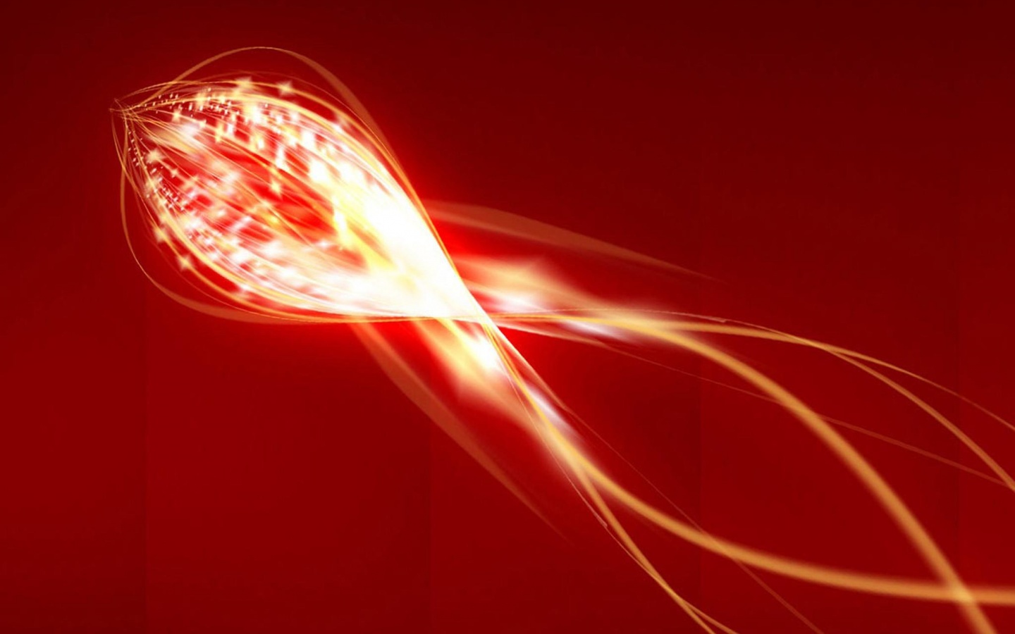 Сгусток красных линий обои