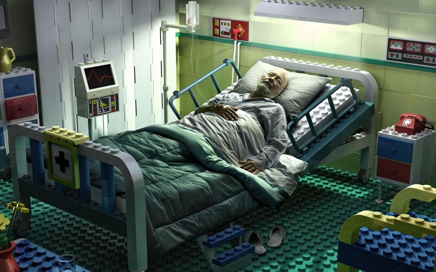 Лего больница обои