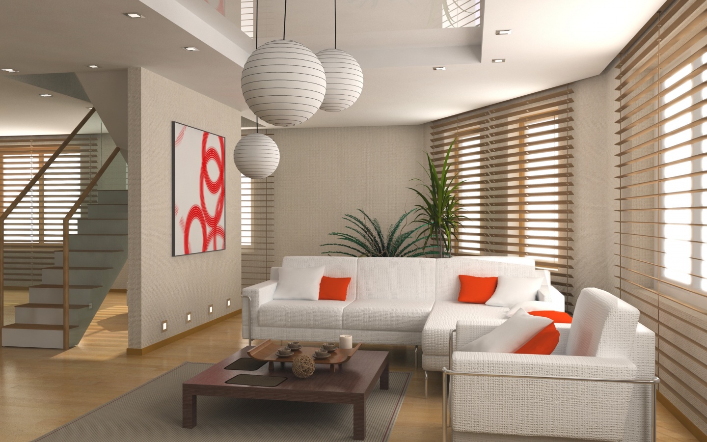 Китайская гостинная обои