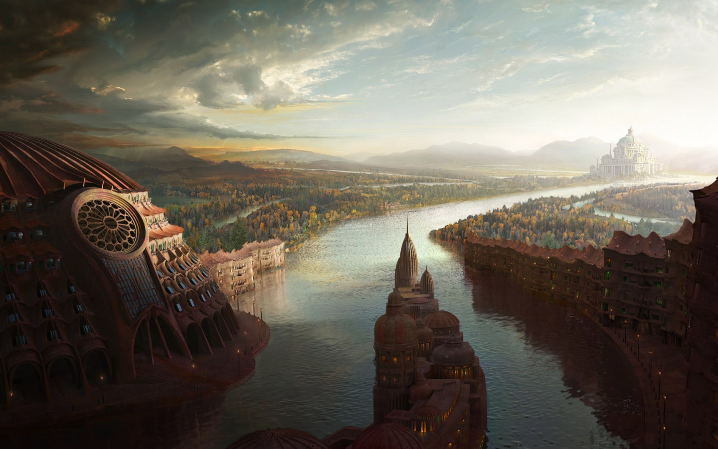 Древний город обои