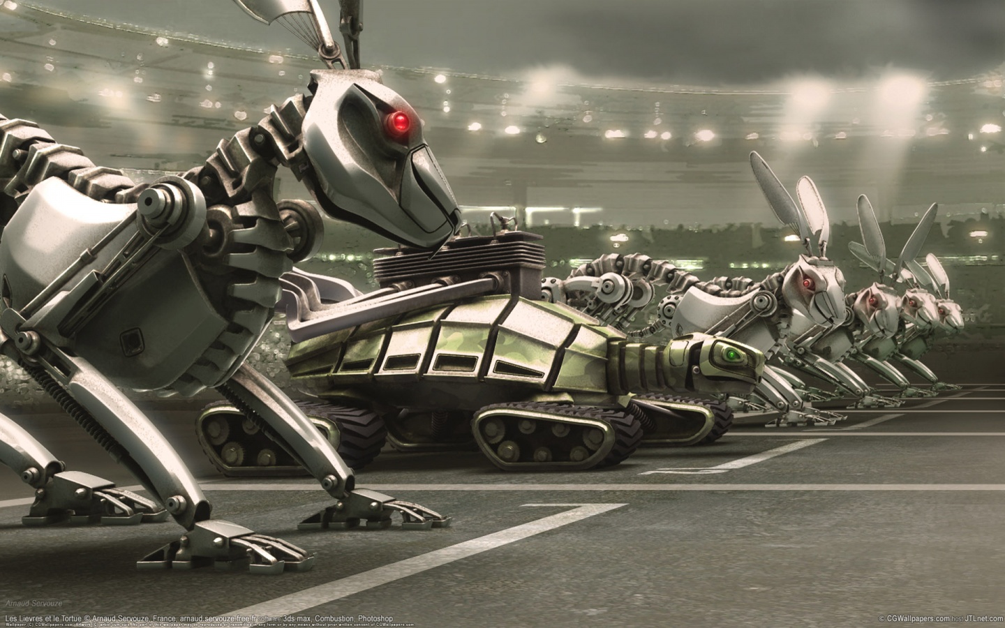 Роботы на старте обои