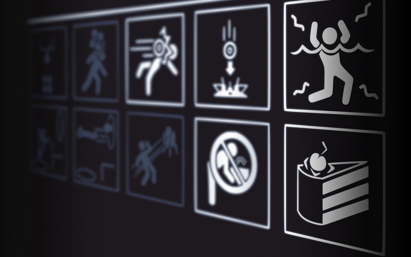 предупреждения Portal обои