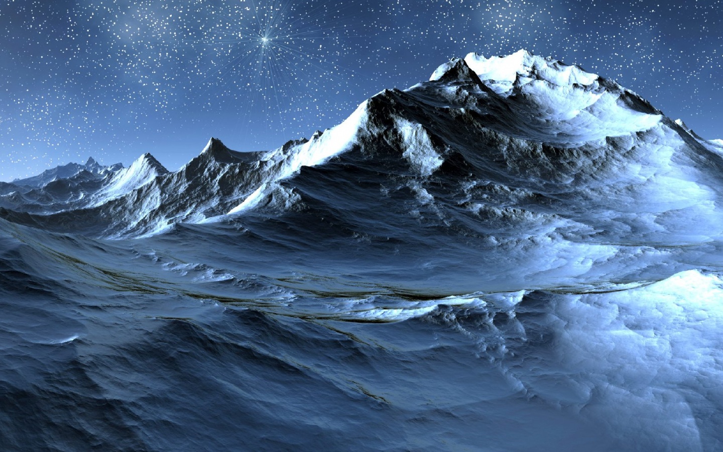 Северные горы обои