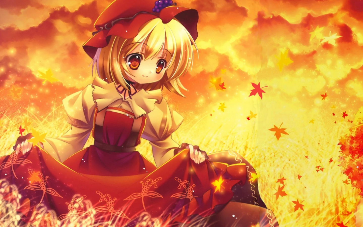 Девочка в поле обои