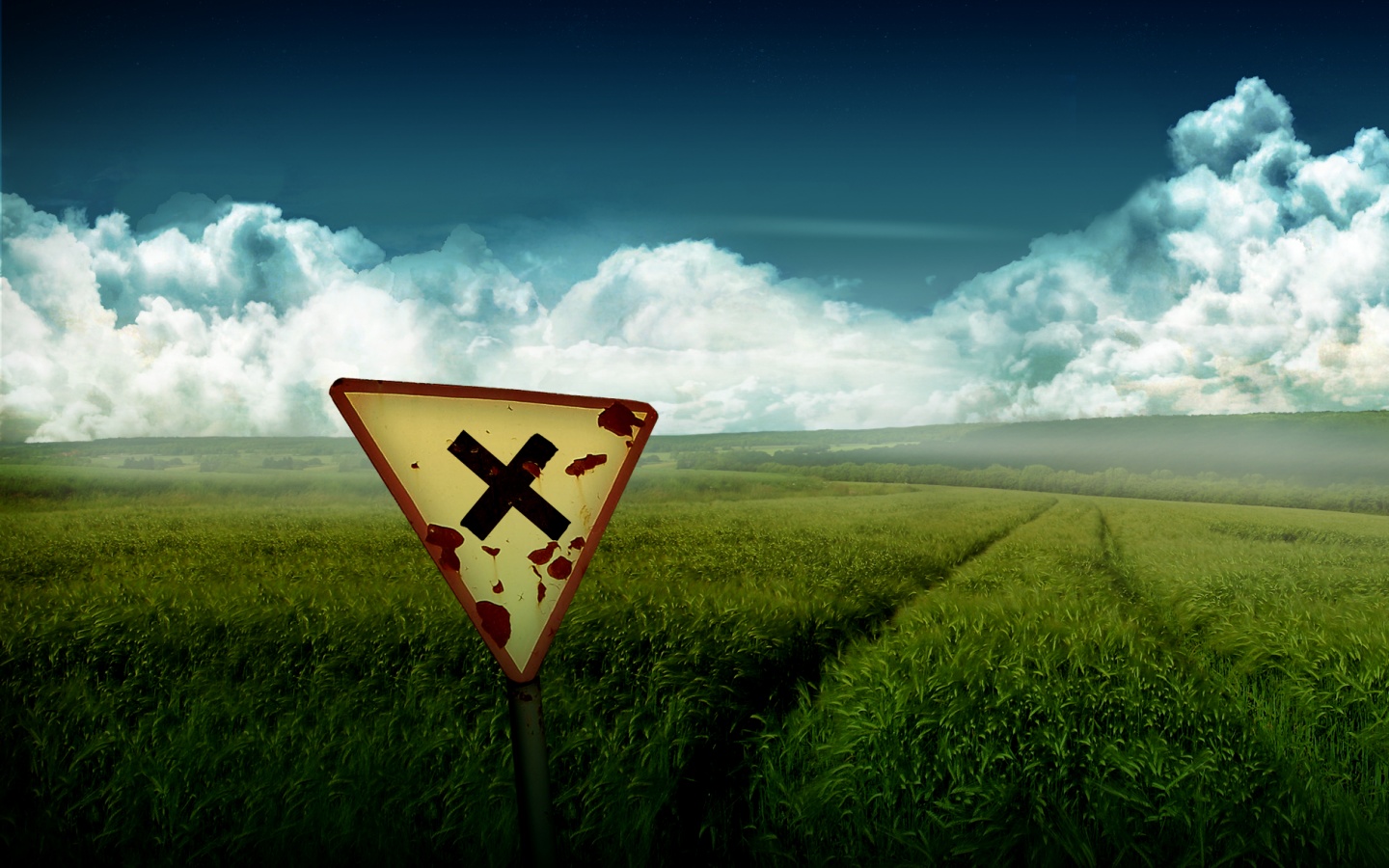 Знак с крестом обои