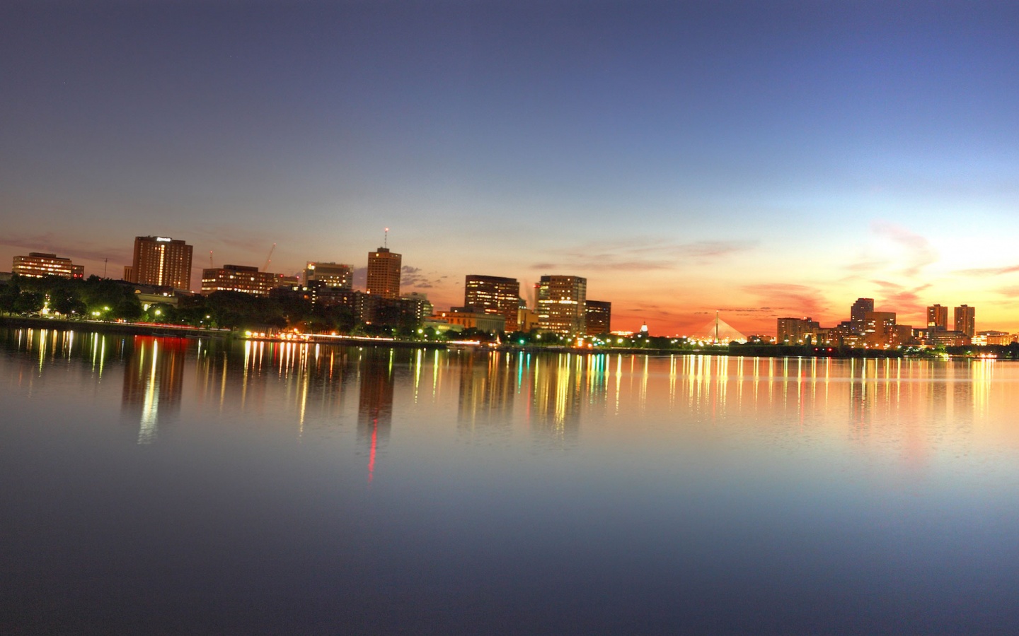 Панорама Бостона обои