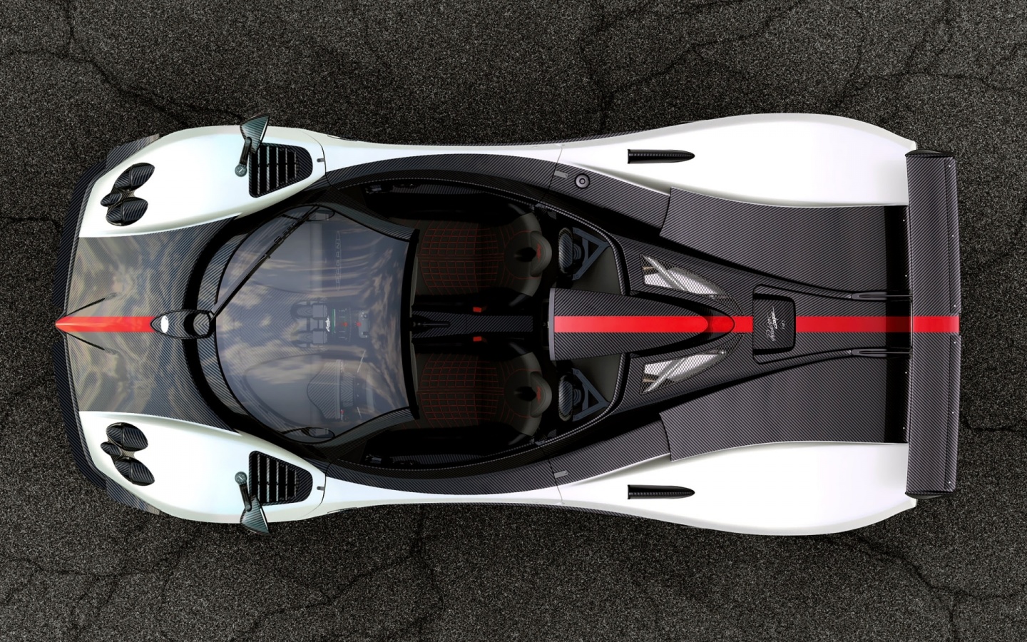 Пагани Зонда вид сверху обои