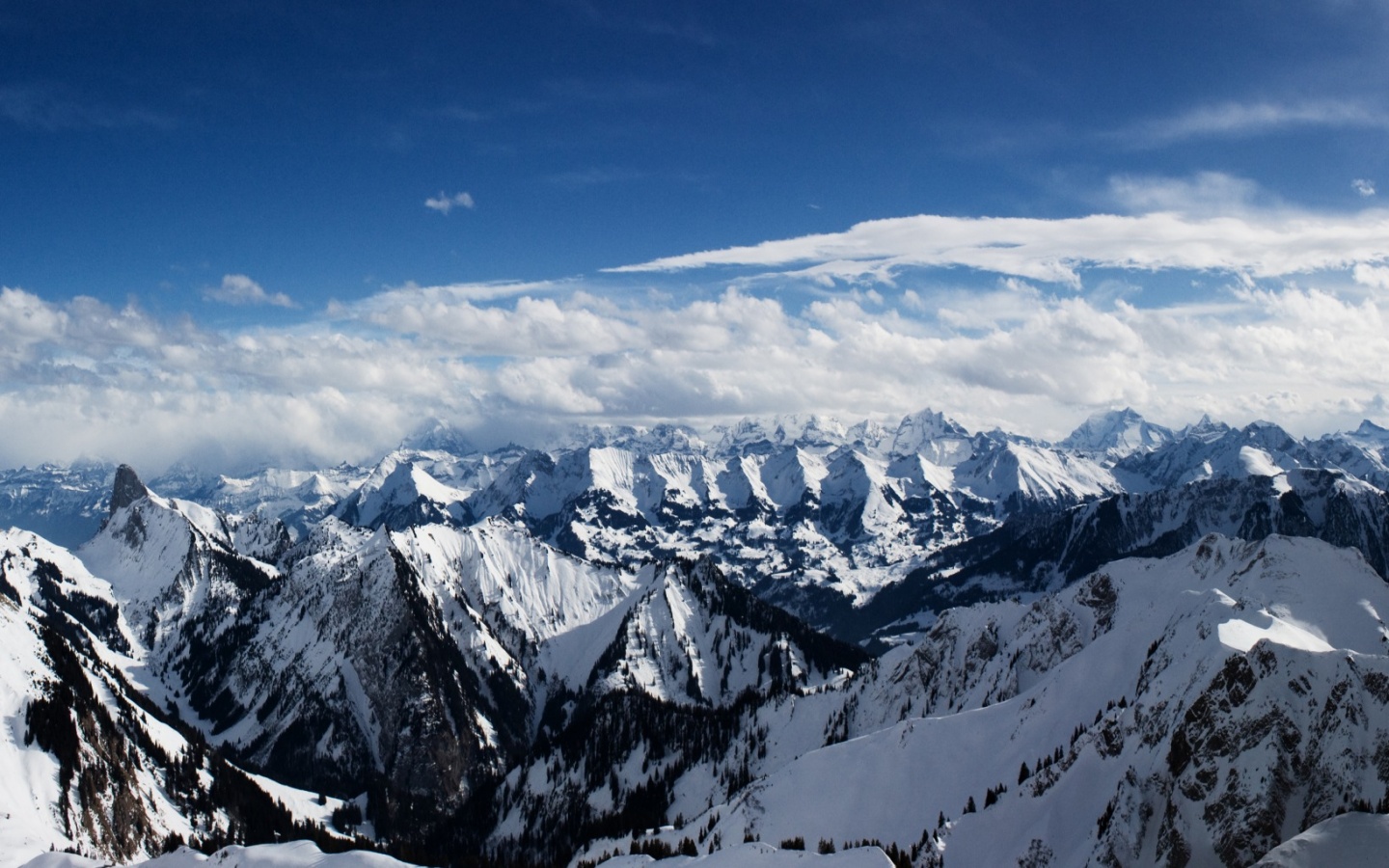 Горный пейзаж обои