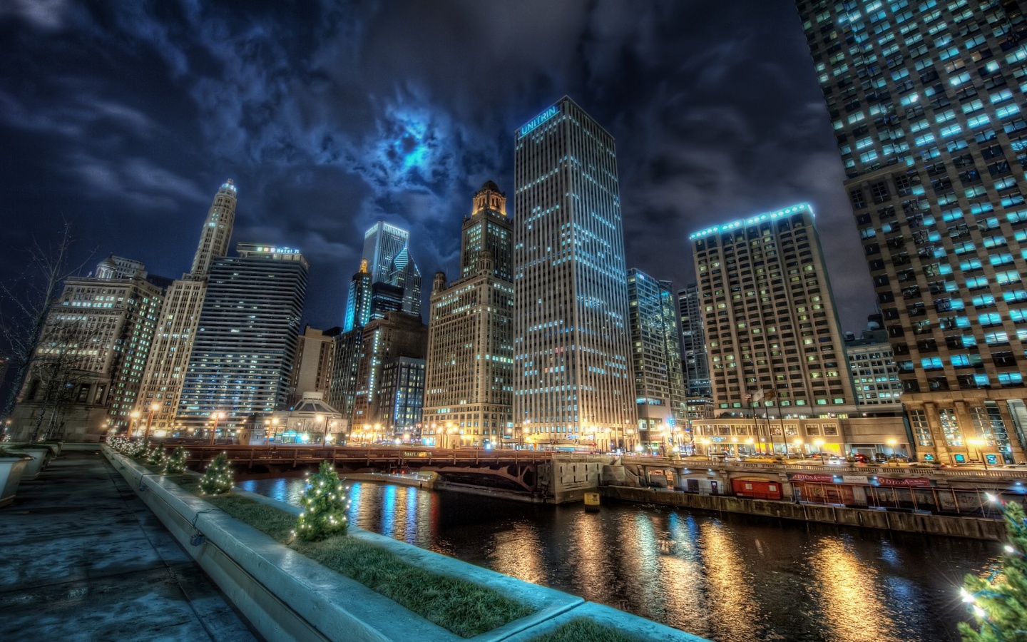 Потрясающий городской вид обои