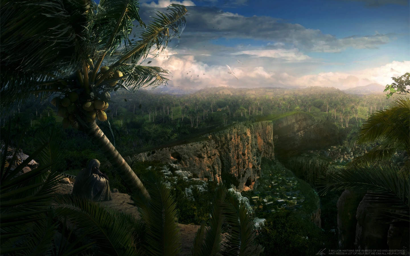 Вид на джунгли обои