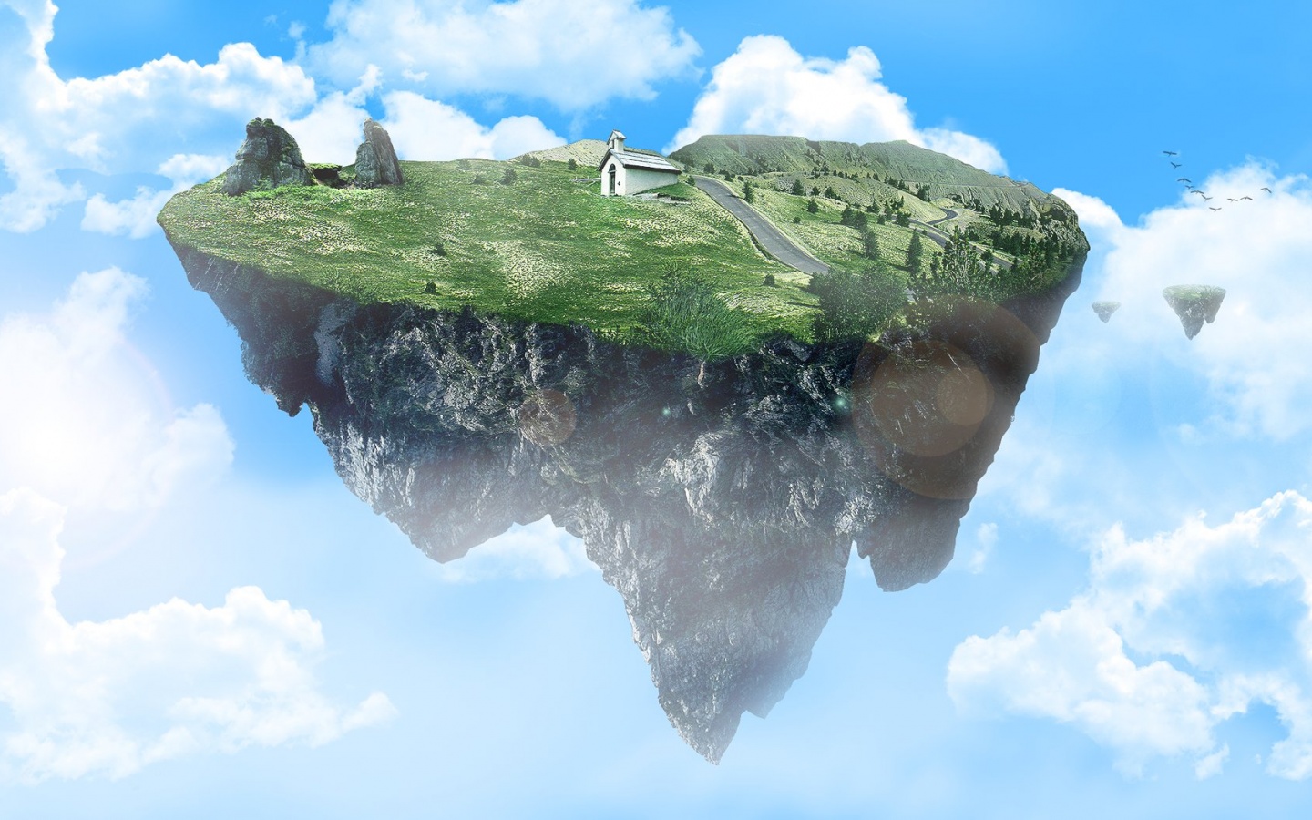 Летающий острв обои