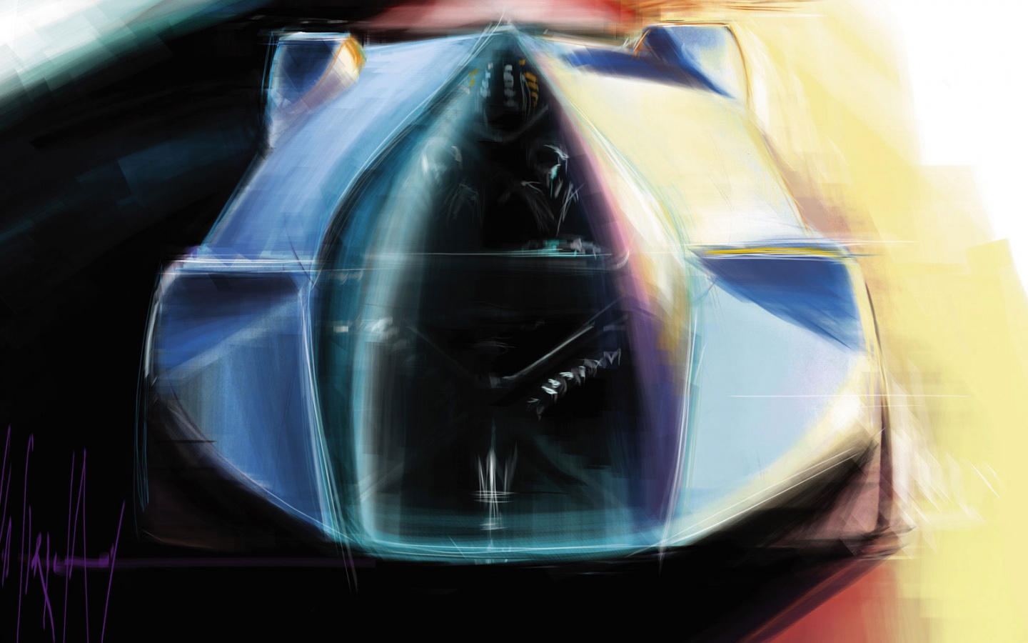 Зарисовка Maserati Birdcage обои