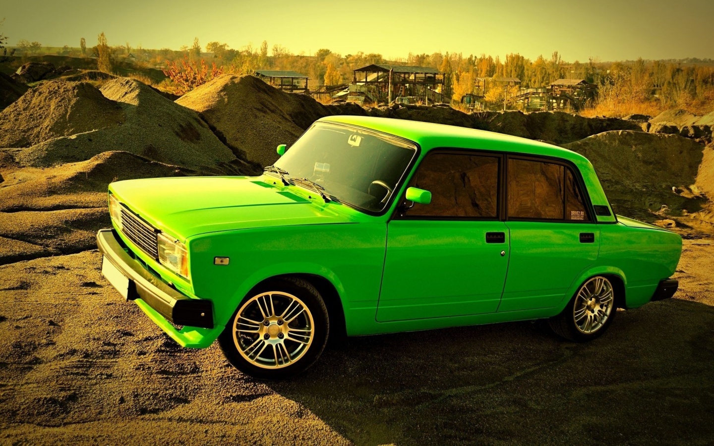 Кислотные жигули обои