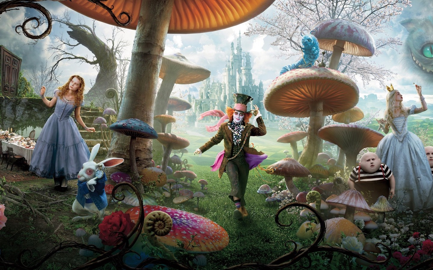 Алиса в стране чудес обои