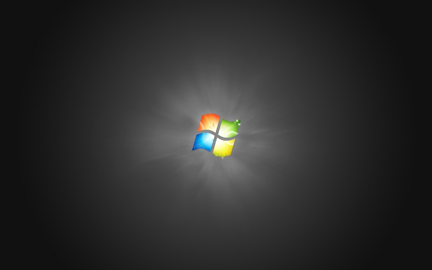 Черные обои Windows Seven обои