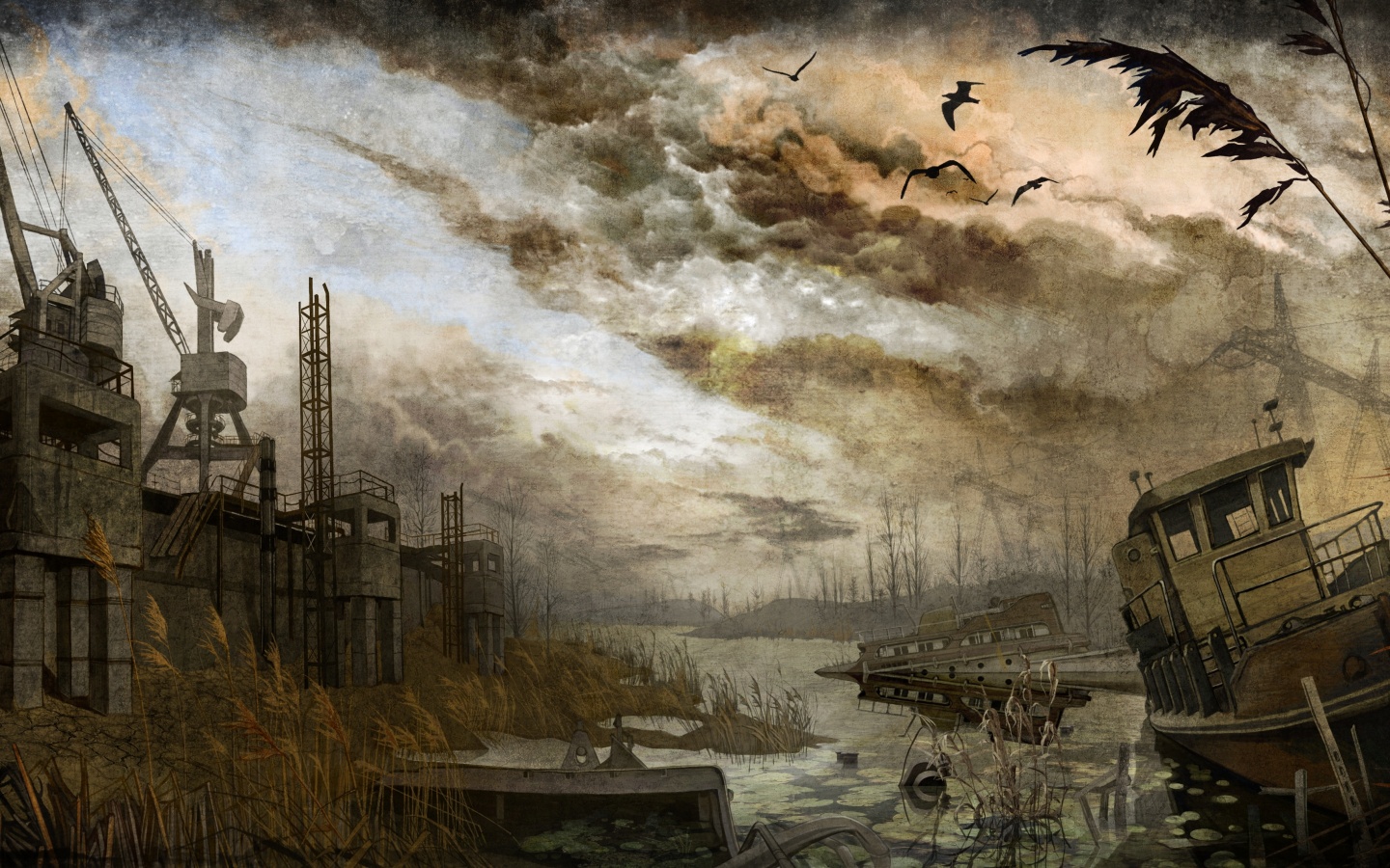Панорама из Сталкера обои