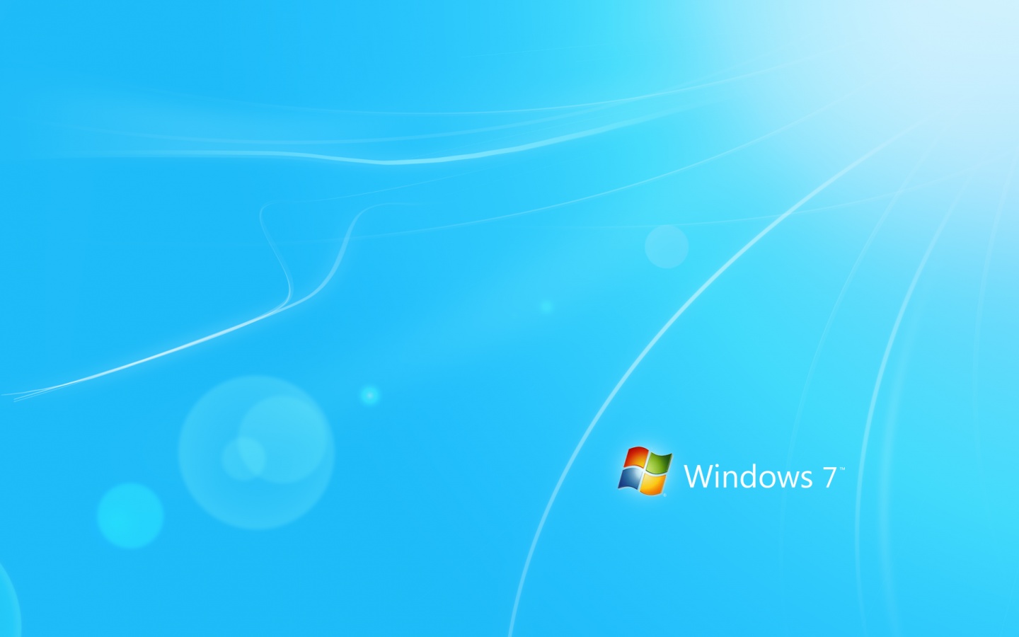 Голубые обои Windows 7 обои