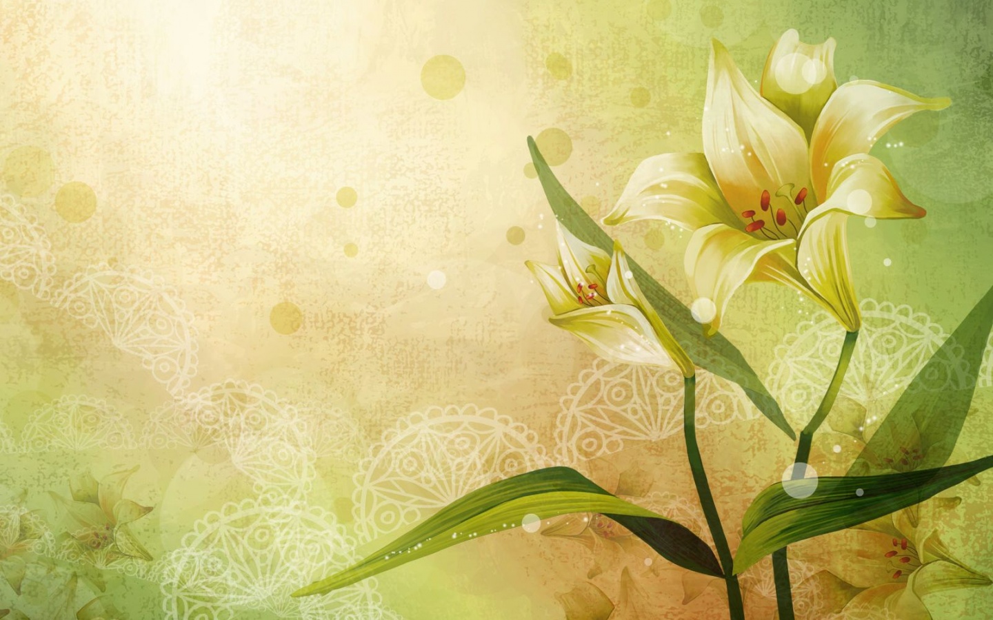 Красивое изображение лилии обои