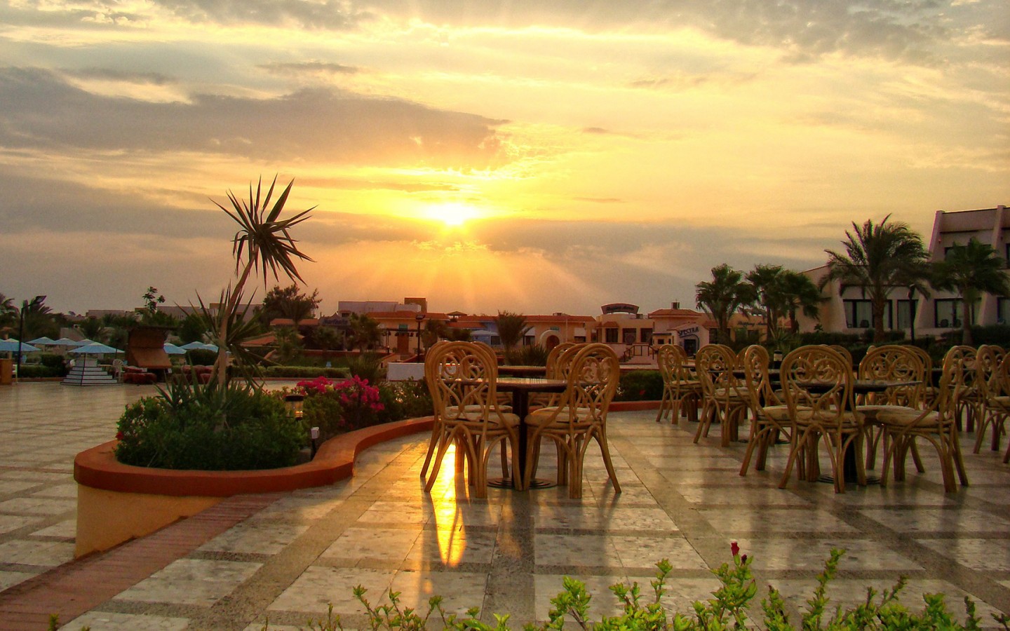 Закат в Хургаде обои