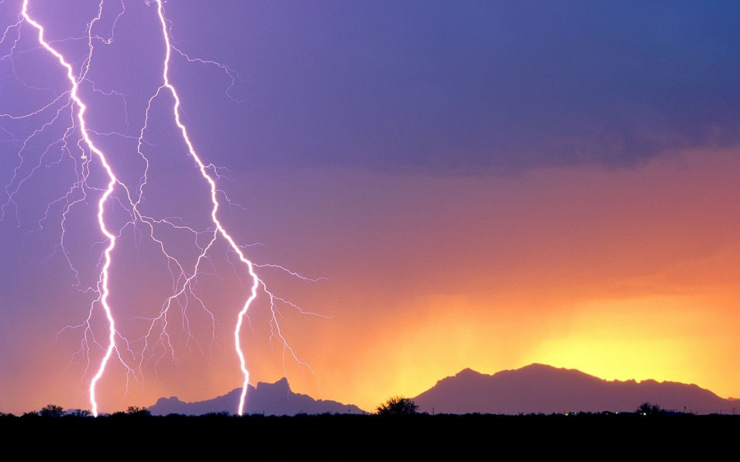 Двойная молния обои