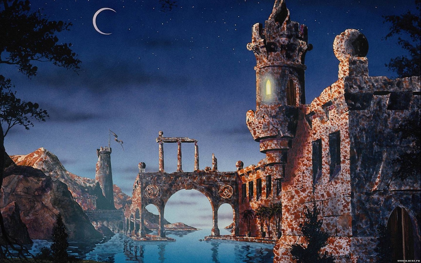 Сказочный замок обои