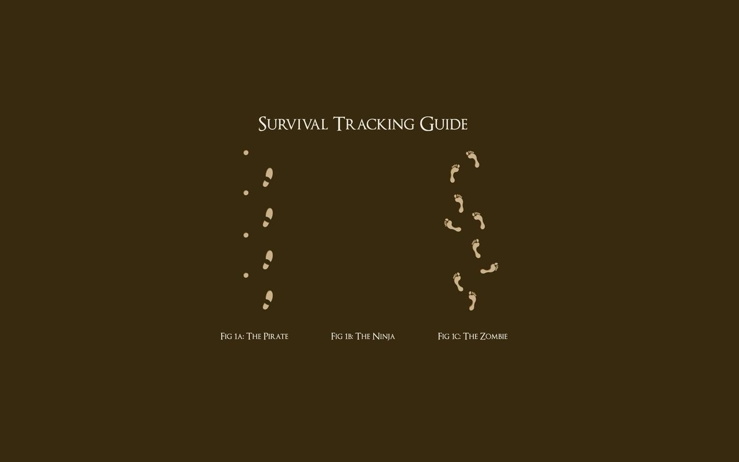 Следы: Пират, Ниндзя, Зомби обои