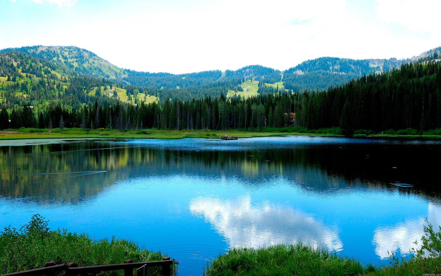 Горное озеро обои