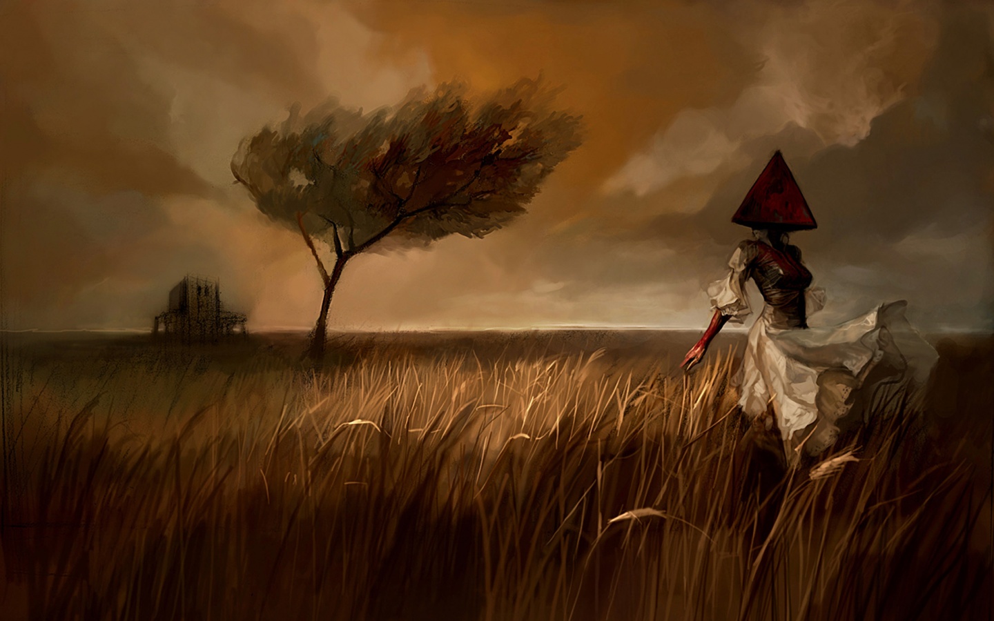 Треугольная голова обои