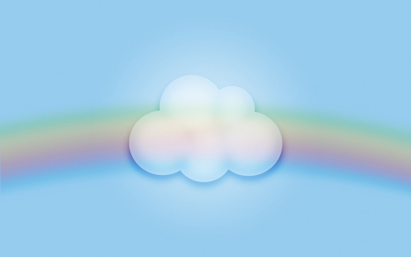 Облако за радугой обои