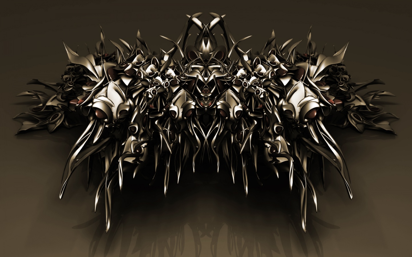 Страшная трехмерная абстракция обои