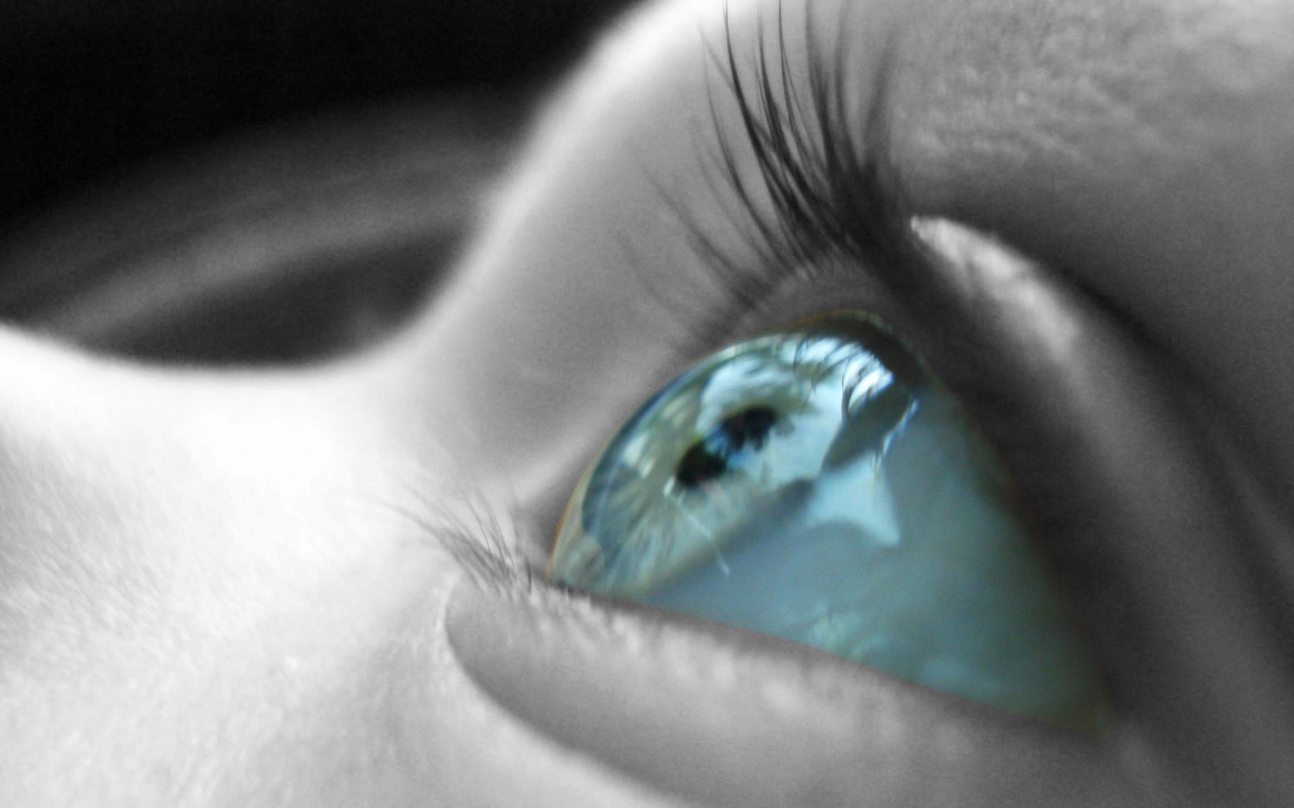 Ясный взгляд младенца обои