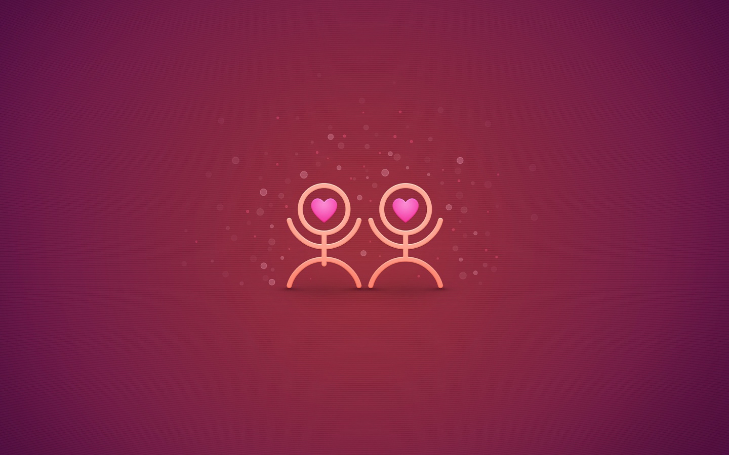 Влюблённые человечки обои