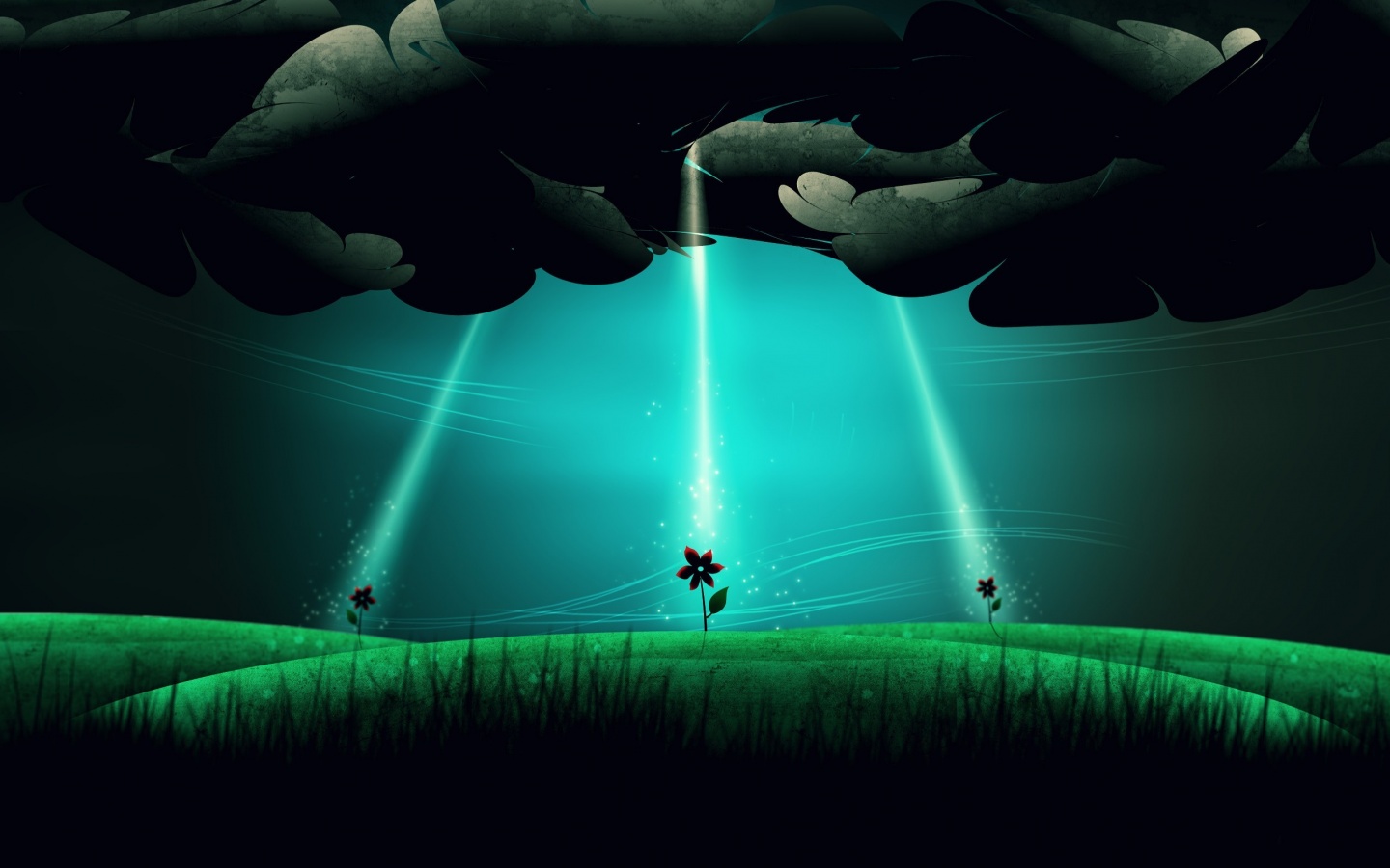 Свет для цветов обои