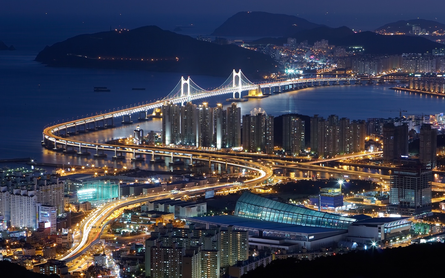 Ночной город обои